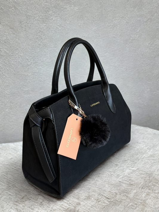 Damen Handtasche in Wildleder-Optik – Elegant, Geräumig & Vielseitig