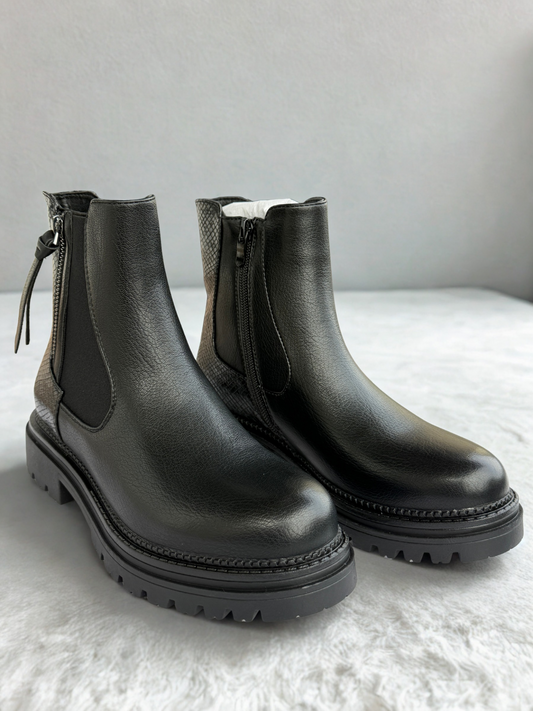 Damen Stiefeletten mit Profilsohle -  Trendy Urban Look